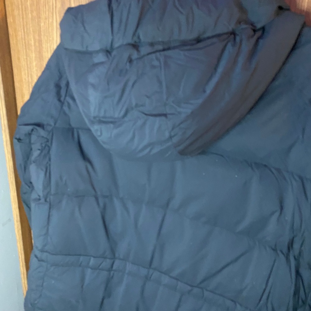 Canada Goose Puffer Jacket Women Large Black Hooded Down Quilted Parka Coat - Picture 6 of 6